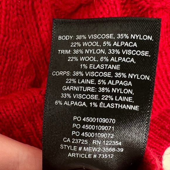 Aritzia Sunday Best Effie Cardigan Sweater Cable Knit Wool Alpaca Cropped Preppy - Picture 8 of 11